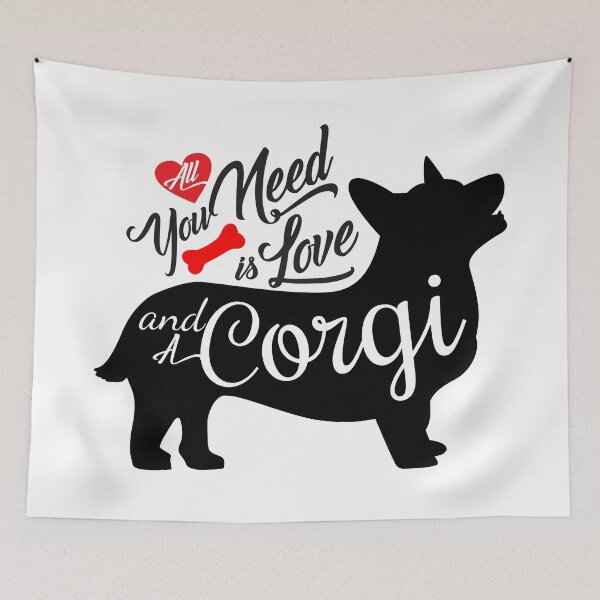 Item preview, Dog quote, All you need is love and a Corgi  designed and sold by 397HOUSE Your happy time.