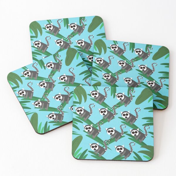 Item preview, Lemur Pattern Blue designed and sold by bunhuggerdesign.