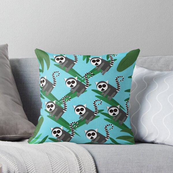 Item preview, Lemur Pattern Blue designed and sold by bunhuggerdesign.