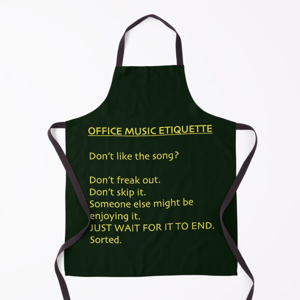 Item preview, Office Music Etiquette designed and sold by GaffaMondo.