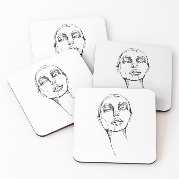 Item preview, contour line head, 3/4 2 designed and sold by Lara Wolf.