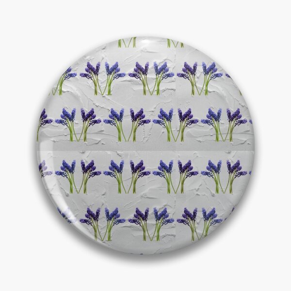 Item preview, Purple hyacinth painted purple florals designed and sold by patternsplus.