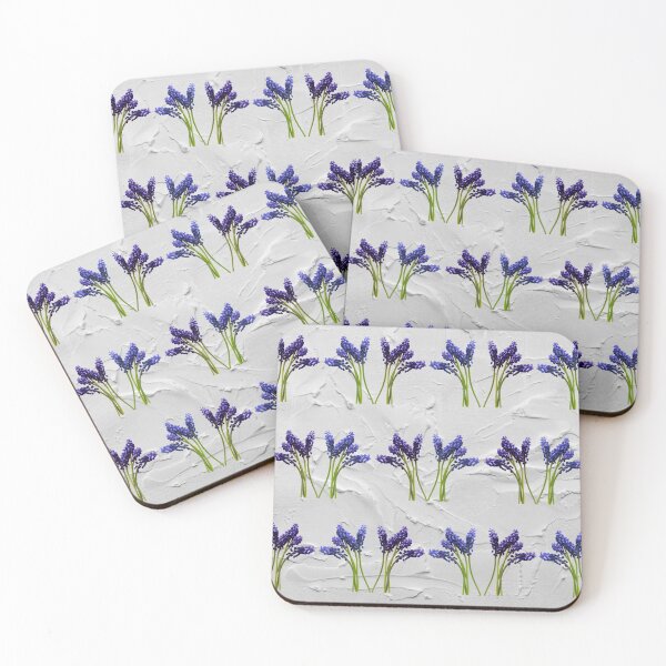 Item preview, Purple hyacinth painted purple florals designed and sold by patternsplus.