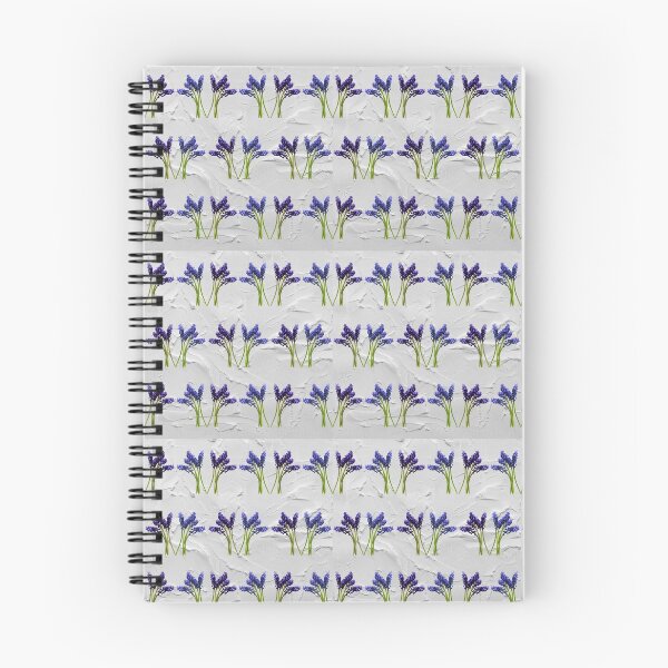 Item preview, Purple hyacinth painted purple florals designed and sold by patternsplus.