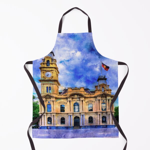 Artikelvorschau, Historisches Rathaus Bendigo Aquarell entworfen und verkauft von Steven Jodoin.