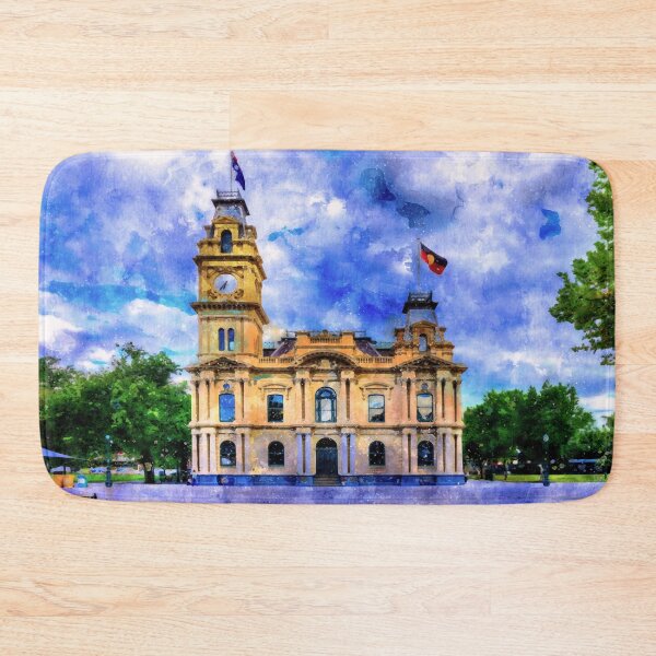 Item preview, Historic Town Hall Bendigo Watercolor designed and sold by Steven Jodoin.
