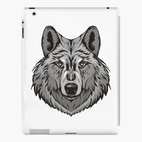 Wolf Sticker grey wolf iPad Snap Case