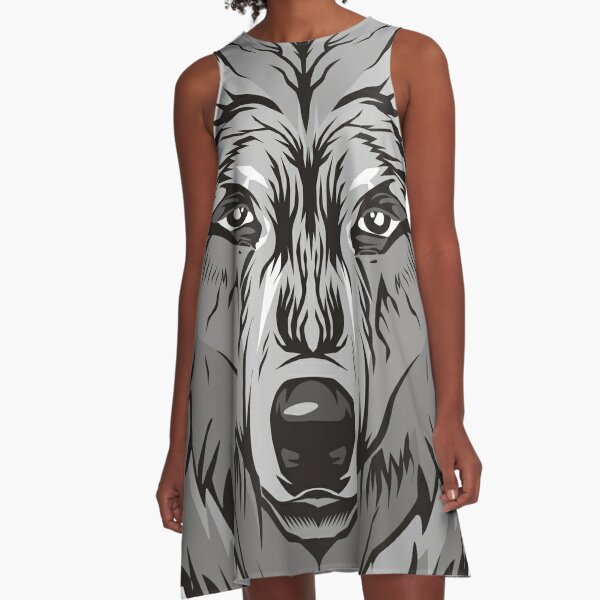 Kleider Grey Wolf Redbubble