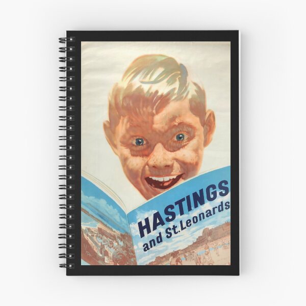 Item preview, retro classic Hastings and St Leonards poster designed and sold by CorasPosters.