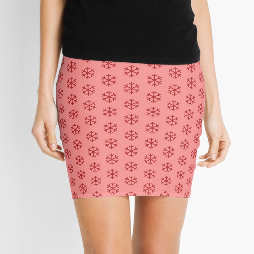 Christmas Snowflake Mini Skirt