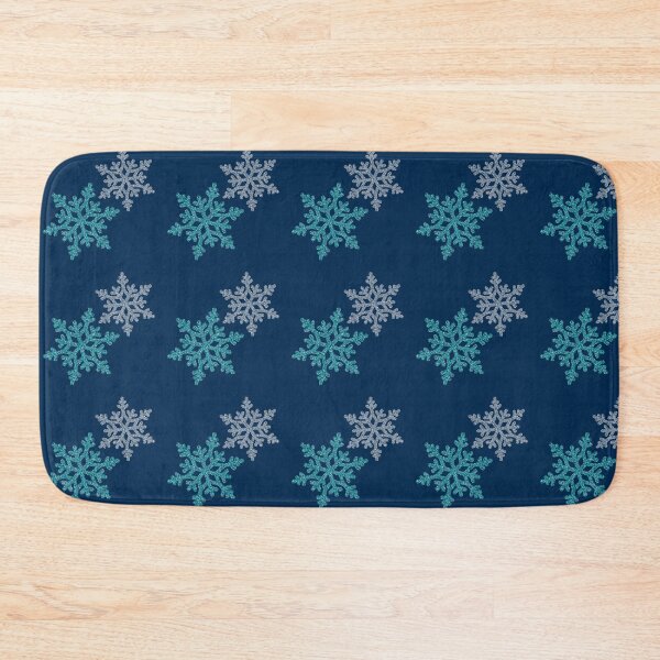 Item preview, Sparkly Aqua/Silver Snowflake Pattern designed and sold by PawsitiveMum.