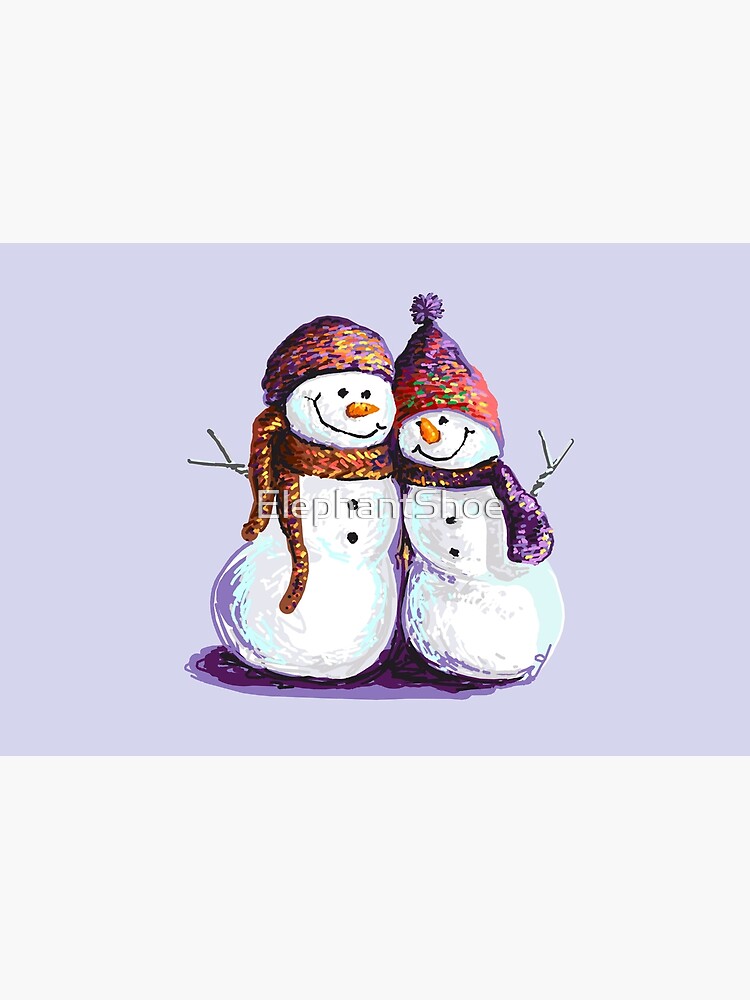Happy Snowman Snuggles by ElephantShoe