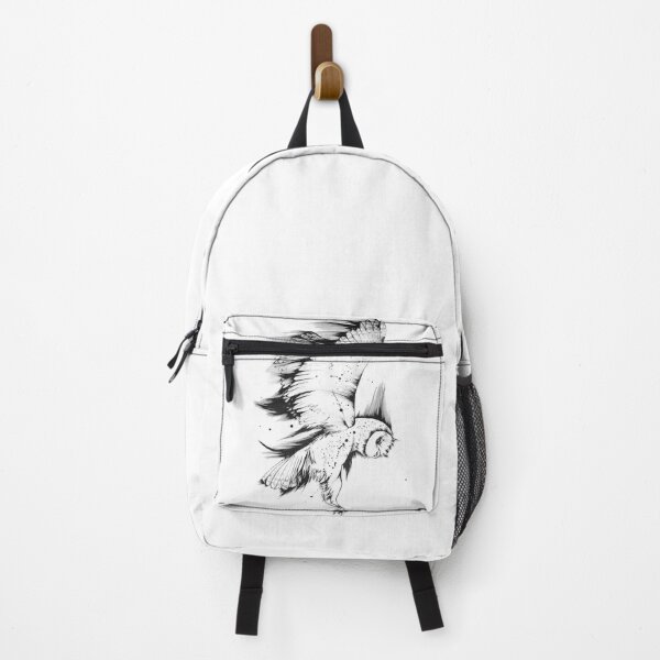 Item preview, Wild Wings - Flying owl in black and white designed and sold by Running Duck Studio.