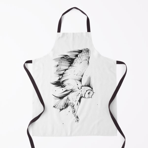 Item preview, Wild Wings - Flying owl in black and white designed and sold by Running Duck Studio.
