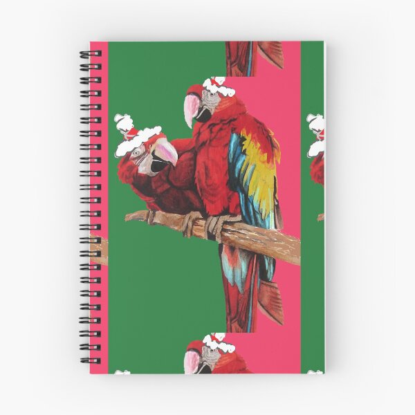 Item preview, Christmas Macaw - Here Comes Santa Macaws! - on Red and Green designed and sold by Sarah  Rajkotwala.
