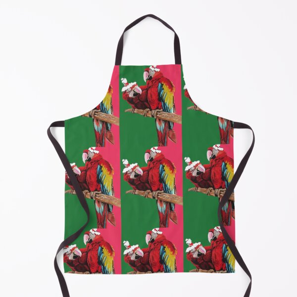Item preview, Christmas Macaw - Here Comes Santa Macaws! - on Red and Green designed and sold by Sarah Rajkotwala.