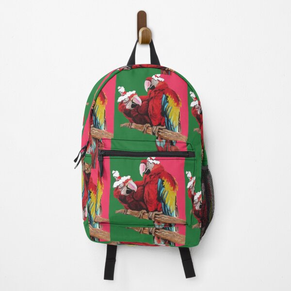 Item preview, Christmas Macaw - Here Comes Santa Macaws! - on Red and Green designed and sold by Sarah Rajkotwala.