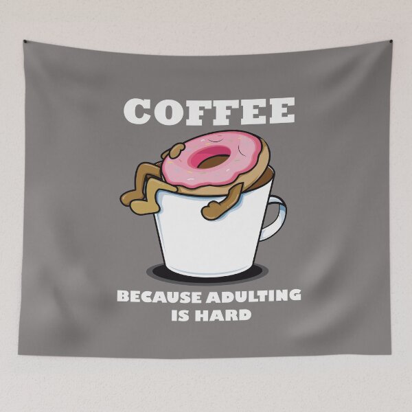 Item preview, Coffee because adulting is hard designed and sold by Arinom.