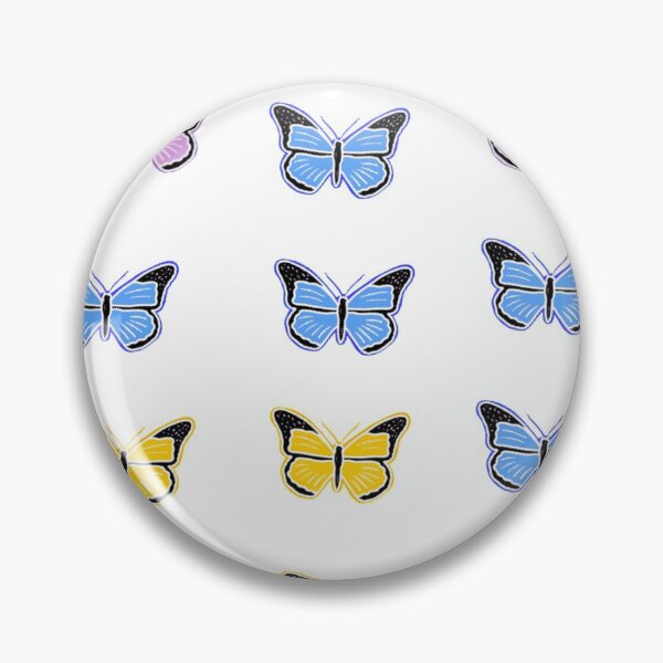 Item preview, Purple, blue and yellow butterflies  designed and sold by thewitchisdeadd.