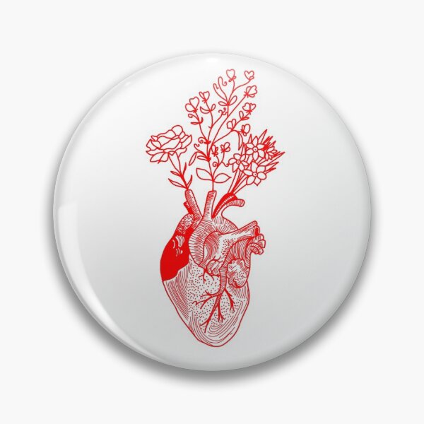 Item preview, anatomically correct floral heart designed and sold by hraeofsunshine.
