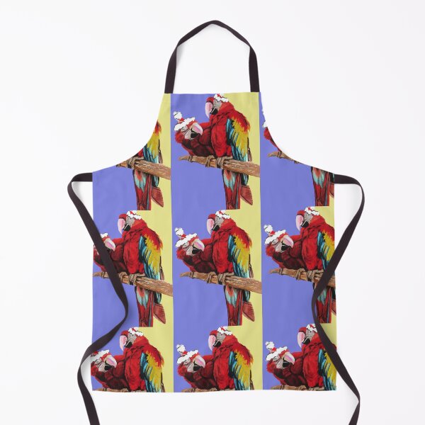 Item preview, Christmas Macaw - Here Comes Santa Macaws! - on Purple and Yellow designed and sold by Sarah Rajkotwala.