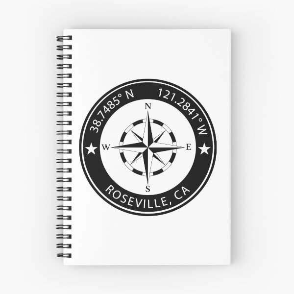Item preview, Roseville, California Geographical Coordinates designed and sold by TeeOhGraphics.