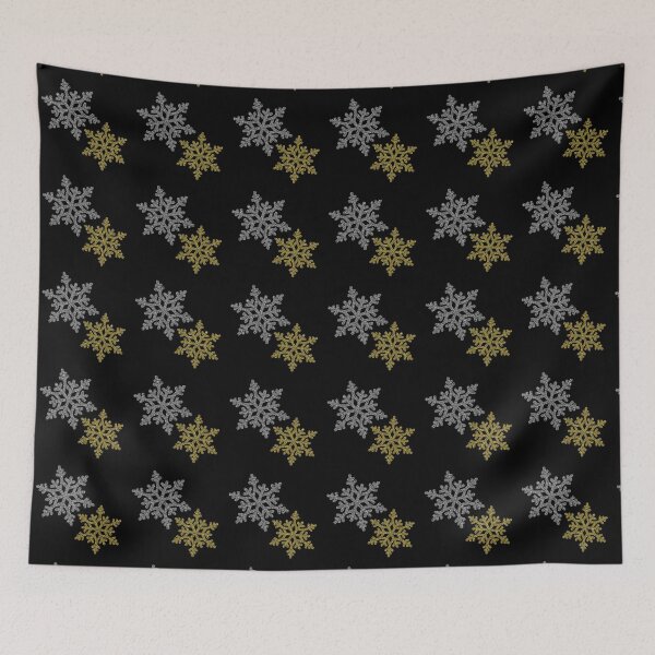 Item preview, Sparkly Gold/Silver Snowflake Pattern designed and sold by PawsitiveMum.