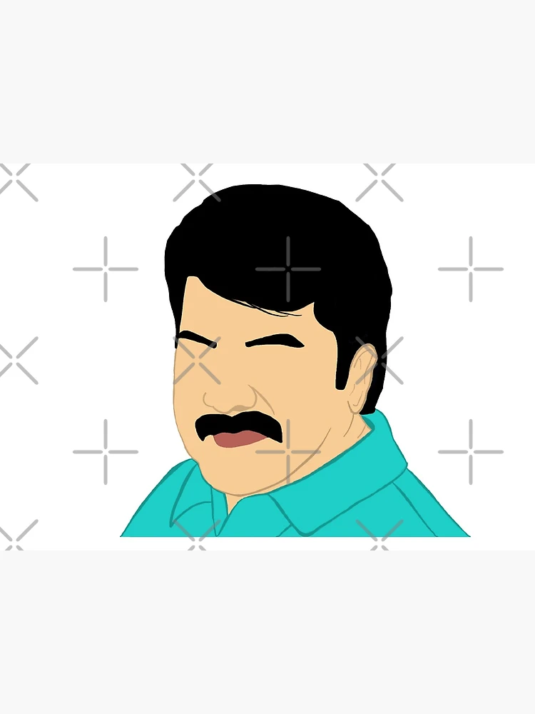 Valyettan Mammootty Hd Wallpapers Mammukka- Mammootty Art Board Print