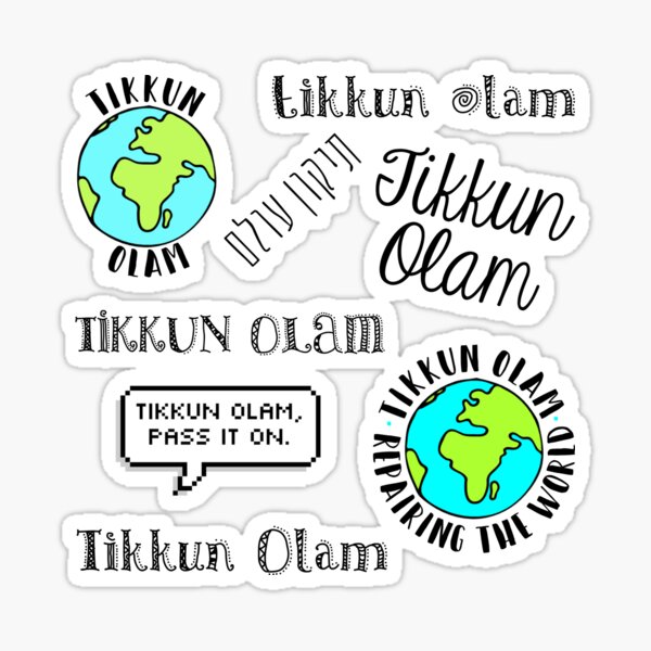 Item preview, Tikkun Olam Sticker Pack designed and sold by MadEDesigns.