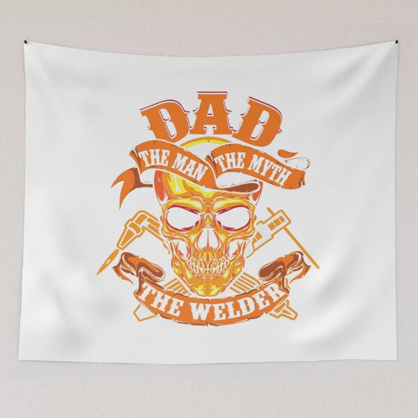 Item preview, Welding Dad Man Myth Welder Skull designed and sold by GeniusDesignArt.
