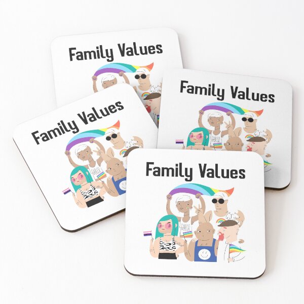 Item preview, Family Values - LGBTQ Pride Rainbow designed and sold by fabulouslygay.