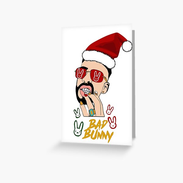 Bad Bunny Santa Tarjetas de felicitación