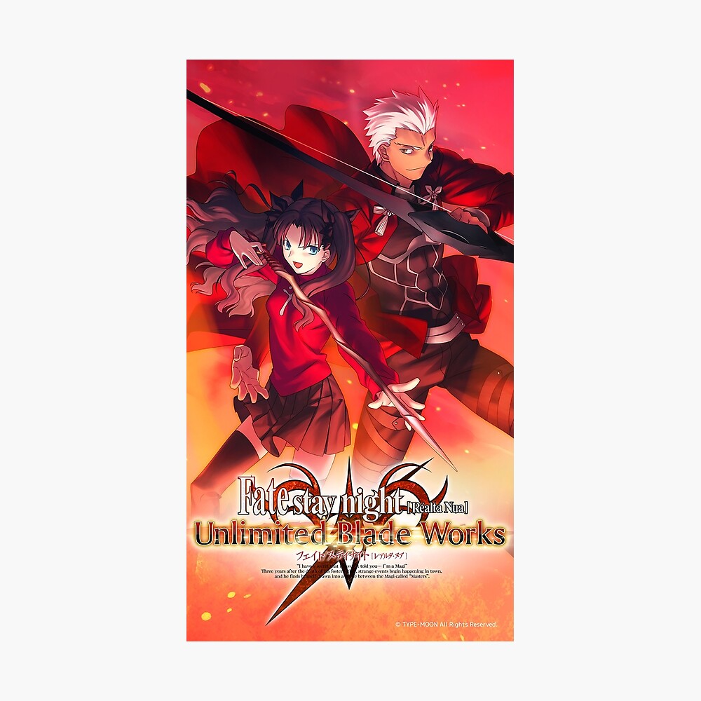 Fate Stay Night Poster By Zrises Redbubble