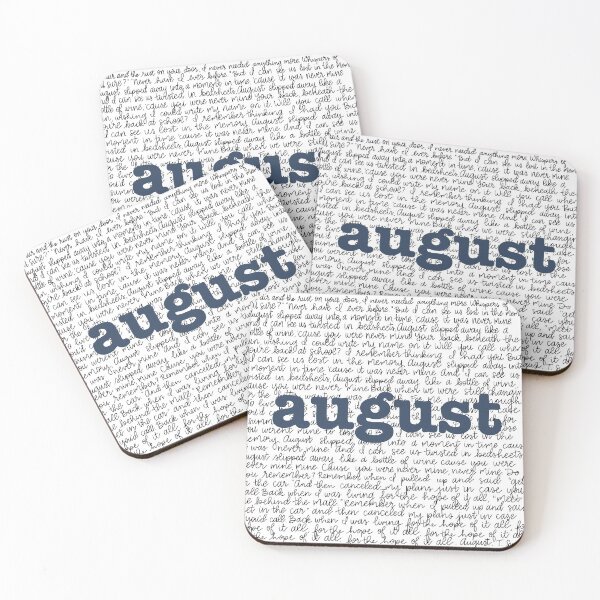 Item preview, August - full lyrics designed and sold by Erinmoran.