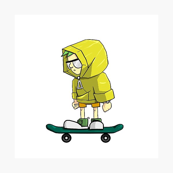 Anime skater boy rolling his skateboard Canvas Print by OtherVisions