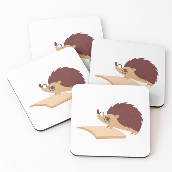 Item preview, Smart Nerdy Porcupine Reading Books designed and sold by Cute and Funny Animal Art Designs.