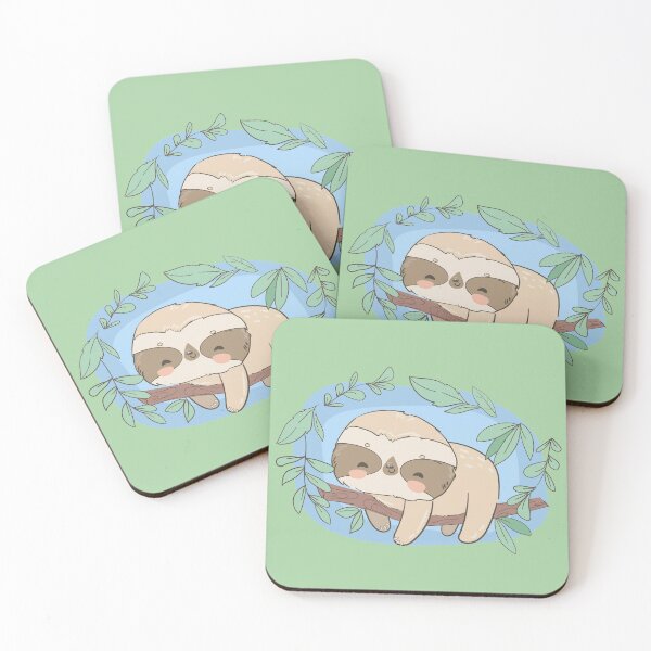 Item preview, Cute sloth with wood art designed and sold by della95.