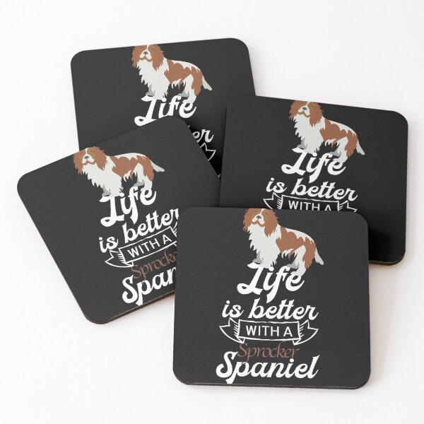 Item preview, Sprocker Spaniel - life is Better with A Sprocker Spaniel designed and sold by PupnkittyMania ⭐⭐⭐⭐⭐.