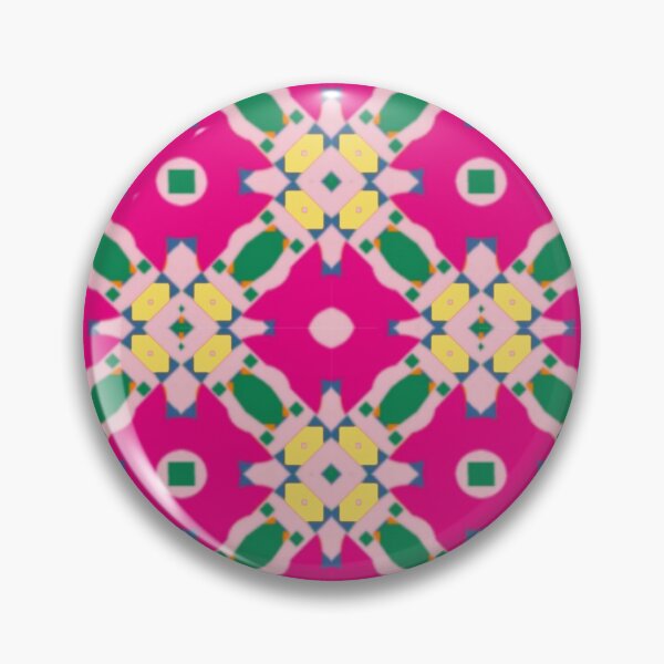 Item preview, Abstract Pink and Green Pattern with Yellow Accent designed and sold by Sendreka.