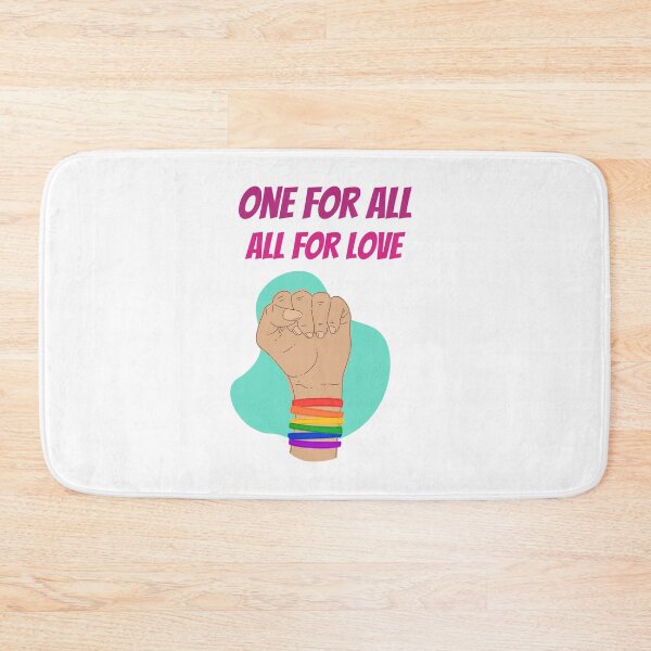 Item preview, One for All, All for Love - Pride rainbow designed and sold by fabulouslygay.