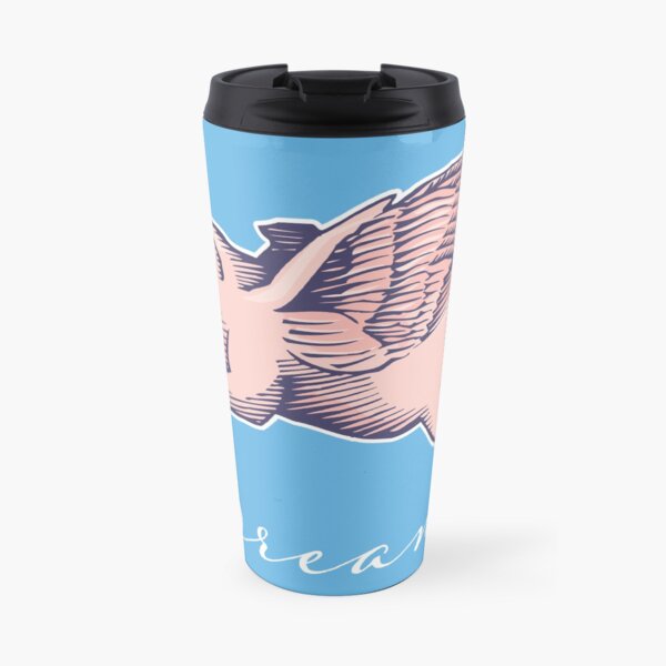If Pigs Could Fly or Dream of The Flying Pig with Wings Travel Coffee Mug