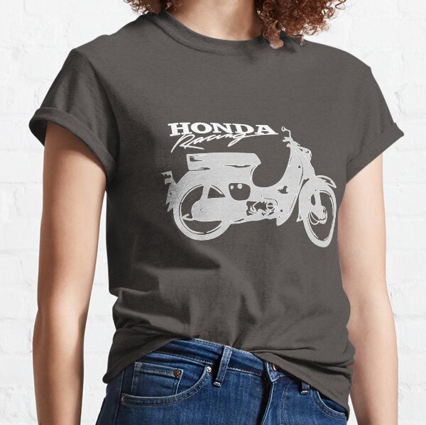 Vista previa del artículo con la obra «Super Cub 50 Rapid & Nifty Honda ciclomotor Racing Plata», diseñado y vendido por Autographix.
