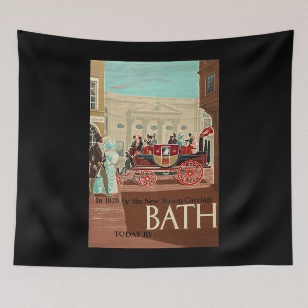 Item preview, retro classic Bath poster designed and sold by CorasPosters.