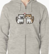 Neko Atsume - Love Zipped Hoodie
