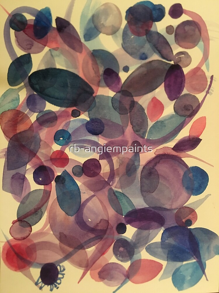 Thumbnail 3 of 3, Art Print, geometric watercolor abstract design designed and sold by rb-angiempaints.