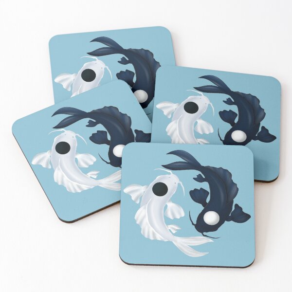 Item preview, Tui and La Yin Yang Koi in Blue designed and sold by arianne121.