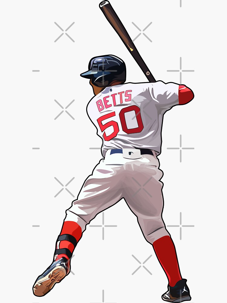 Pencil Sketch Of Mookie Betts - Boston Red Sox