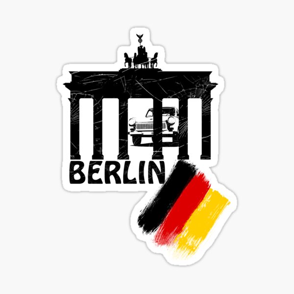Artikel-Vorschau von Berlin, Deutschland Flagge, Trabant, designt und verkauft von hottehue.