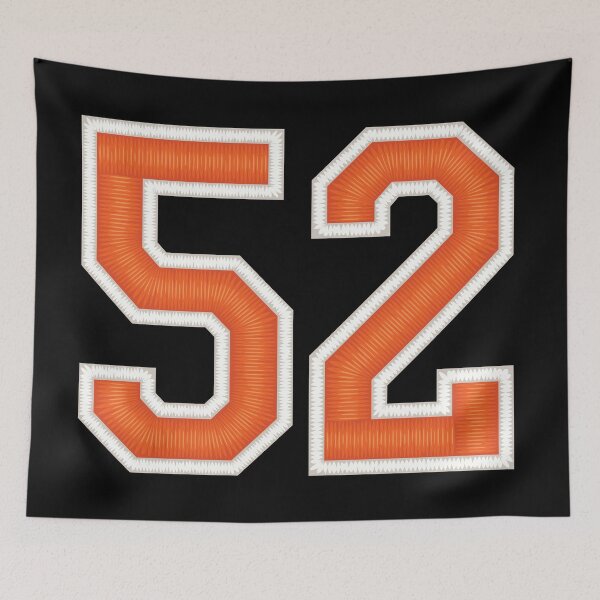 Item preview, Sports Number 52 Jersey fifty-two Orange designed and sold by elhefe.