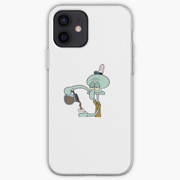 Squidward Getting Coffee iPhone Soft Case